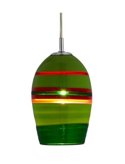 red and green parfait fj pendant by lightology